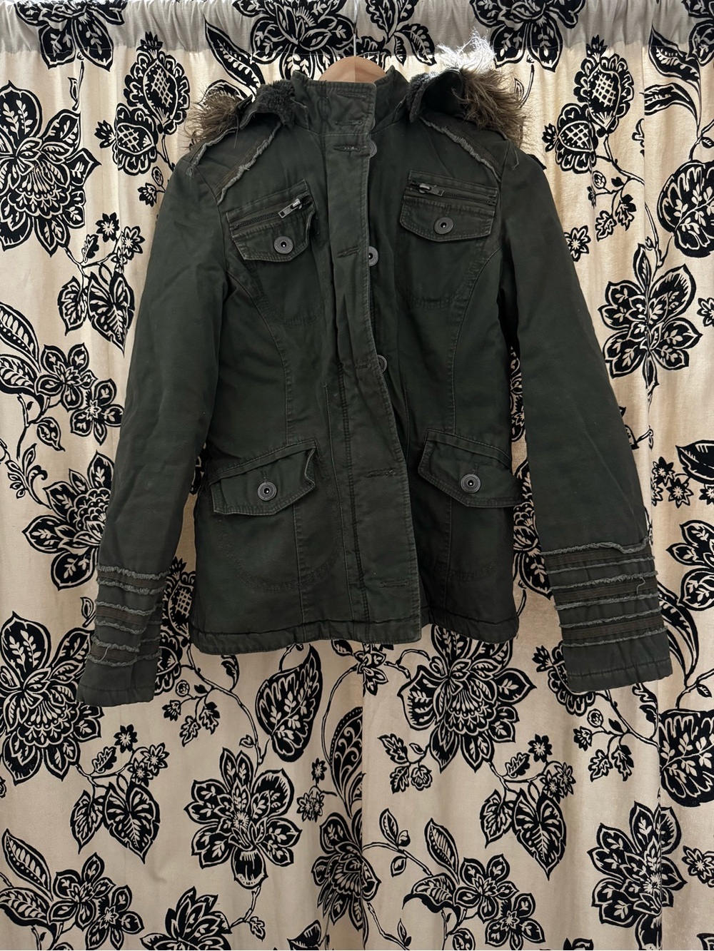 BB Dakota Olive Utility Parka with Hood